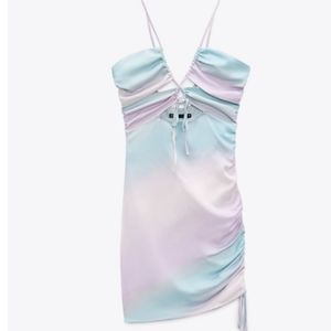 Mini Tie Die cut out dress NWT